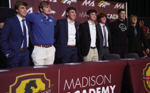 MA baseball celebrates seven seniors who sign for scholarships