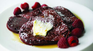 Red Velvet Heart Pancakes