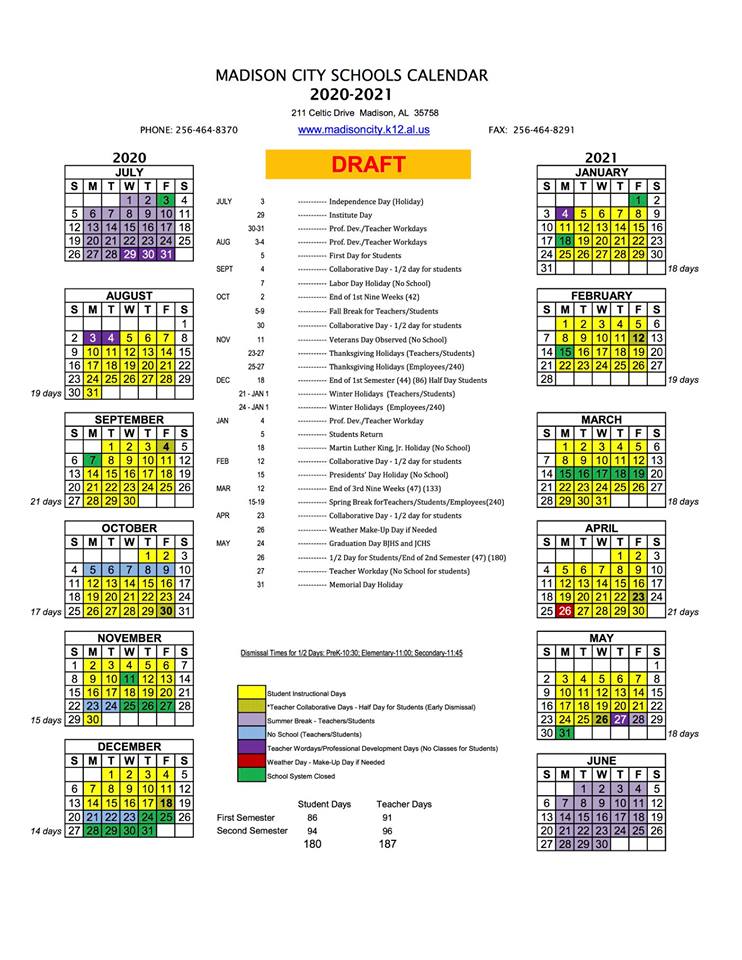 Proposed 2020-2021 school calendar strategically places breaks to fight
