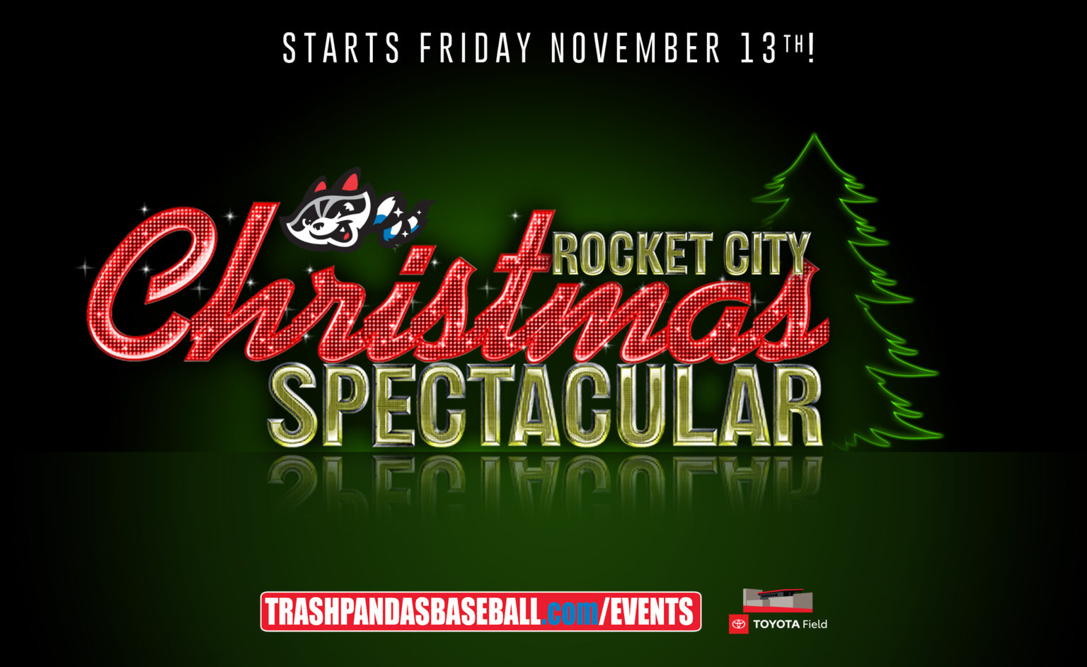 Trash Pandas’ Rocket City Christmas Spectacular event starts Nov. 13