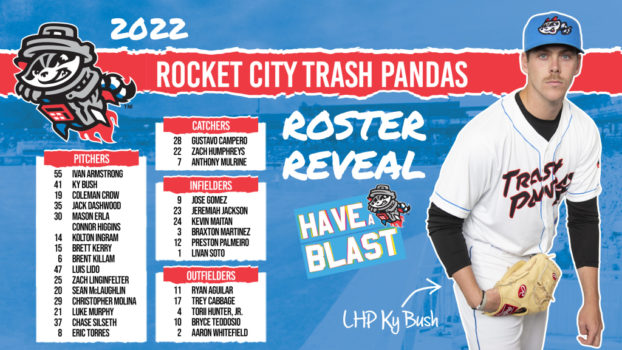 Trash Pandas announce preliminary 2022 roster ahead of Friday's