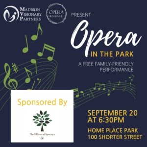Madison Visionary Partners and Opera Huntsville to present free opera program at Home Place Park